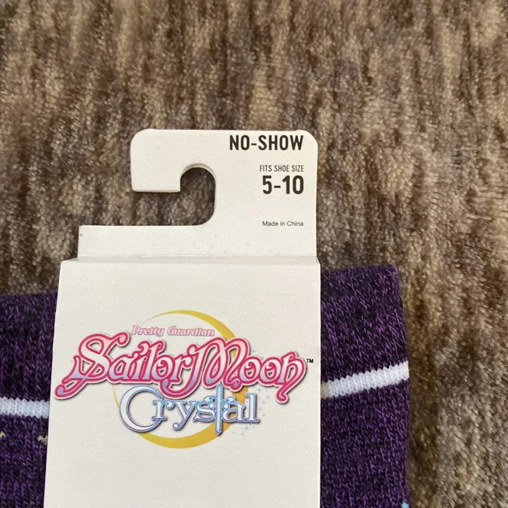 Sailor Moon Sailor Guardian Icons No-Show Socks Hot‎ Topic